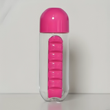 2-in-1 Water Bottle With Pill Box